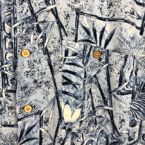 Puritan Hawaiian Button Down Shirt -M - Picture 3 of 7